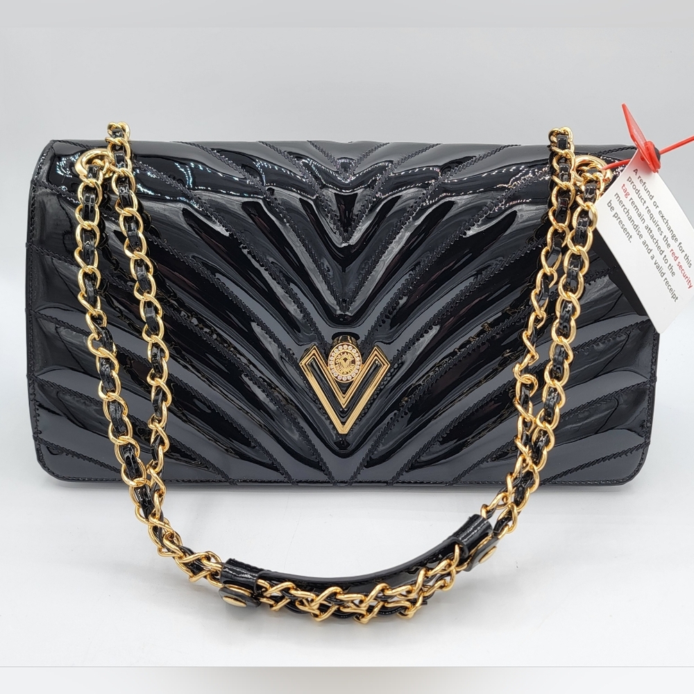 Valentino Orlandi Patent Leather Handbag NEW